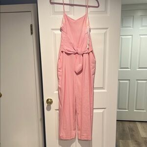 Vineyard Vines Light Pink Tie-Front Jumpsuit